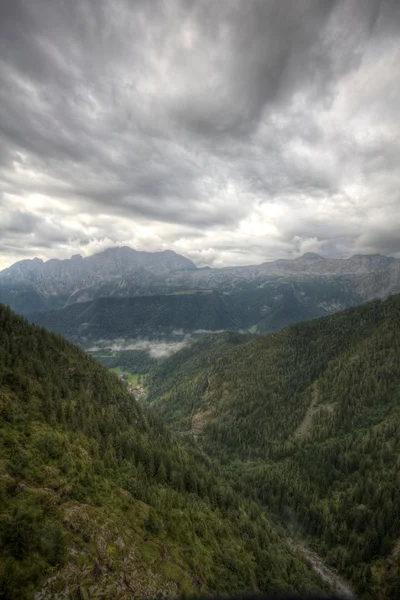 Una vista de la presa de Gleno, Italia — Foto de Stock