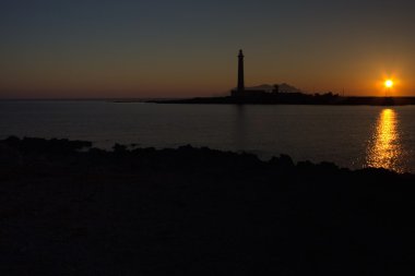 bir Favignana deniz feneri