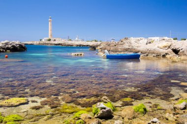 bir Favignana deniz feneri