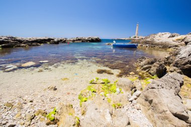 bir Favignana deniz feneri