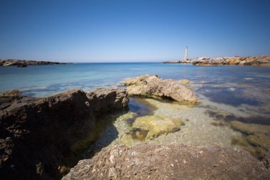 bir Favignana deniz feneri