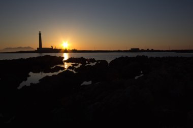 bir Favignana deniz feneri