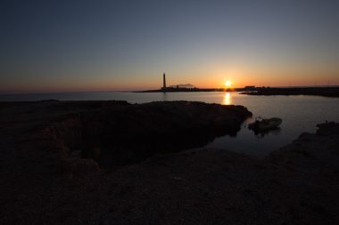 bir Favignana deniz feneri