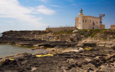 bir Favignana deniz feneri