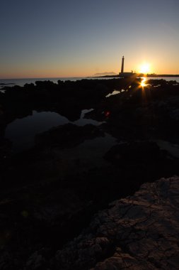 bir Favignana deniz feneri