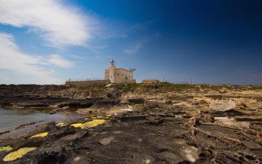 bir Favignana deniz feneri