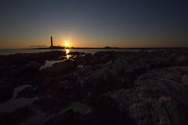 Bir Favignana deniz feneri — Stok fotoğraf