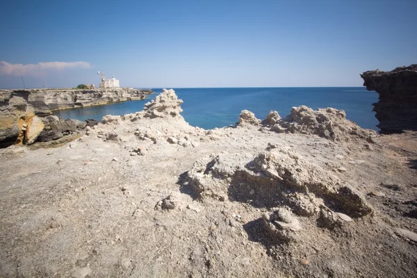 Bir Favignana deniz feneri — Stok fotoğraf