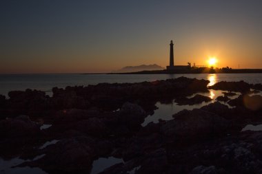 bir Favignana deniz feneri