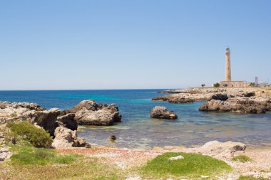 bir Favignana deniz feneri
