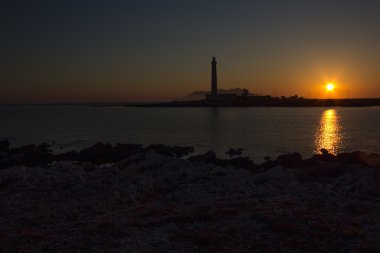 bir Favignana deniz feneri