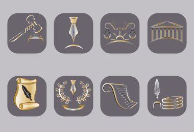 Hukuk Icons set