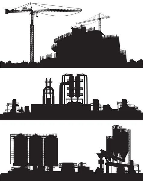 Ilustracja wektorowa przestrzeni przemysłu — Wektor stockowy
