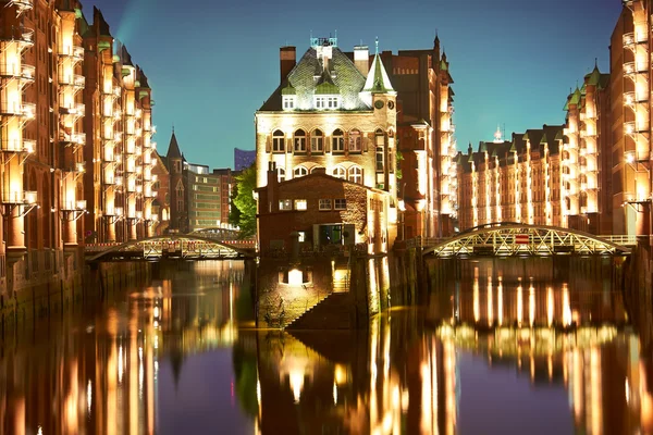 Hamburg-Speicherstadt, Almanya — Stok fotoğraf
