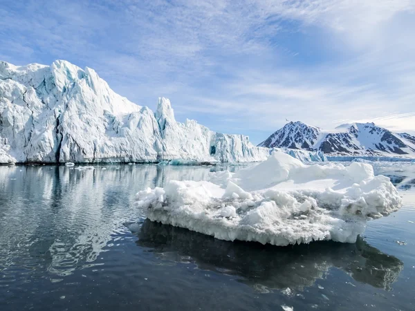 Paisagem ártica com geleiras - Spitsbergen, Svalbard Fotografias De Stock Royalty-Free