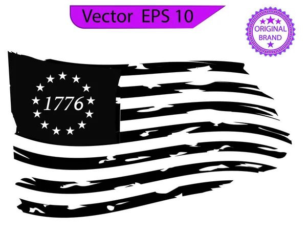 Betsy Ross 1776 13 Yıldız ABD Bayrağını Üzdü
