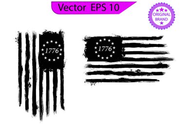 Betsy Ross 1776 13 Stars Distressed US Flag 13 star flag , 1776 flag. Transparent background clipart
