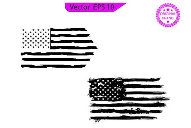 Betsy Ross 1776 13 Yıldız ABD Bayrağını Üzdü. ABD Bayrağı, gazi bayrağı - Şeffaf arka planda sıkıntılı Amerikan bayrağı