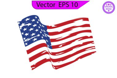 ABD Bayrağı - Amerikan bayrağı seti, Amerikan bayrağı illüstrasyonu. Betsy Ross 1776 13 Yıldız ABD Bayrağını Üzdü. Amerikan bayrağı, gazi bayrağı, vatansever bayrağı, askeri bayrak, Amerikan bayrağı. Sadece ticari kullanım. 