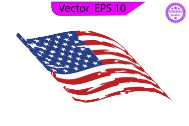 ABD Bayrağı - Amerikan bayrağı seti, Amerikan bayrağı illüstrasyonu. Betsy Ross 1776 13 Yıldız ABD Bayrağını Üzdü. Amerikan bayrağı, gazi bayrağı, vatansever bayrağı, askeri bayrak, Amerikan bayrağı. Sadece ticari kullanım. 