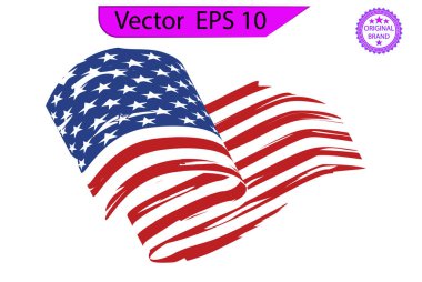 ABD Bayrağı - Amerikan bayrağı seti, Amerikan bayrağı illüstrasyonu. Betsy Ross 1776 13 Yıldız ABD Bayrağını Üzdü. Amerikan bayrağı, gazi bayrağı, vatansever bayrağı, askeri bayrak, Amerikan bayrağı. Sadece ticari kullanım. 
