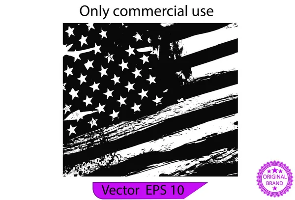 Usa Flag Distressed American Flag Splash Elements Eps Patriot Flag — Stock Photo, Image