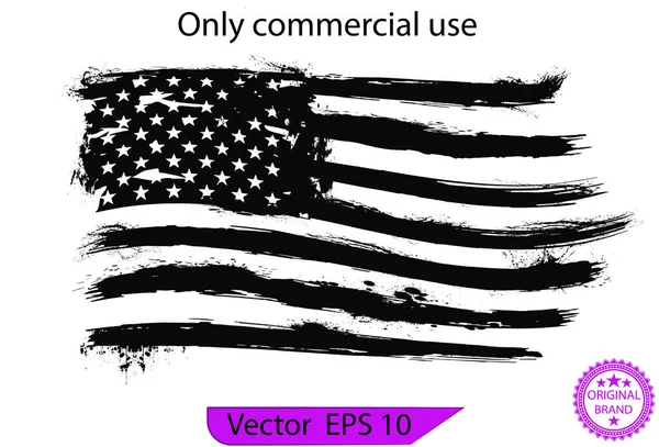 Flaga Usa Flaga Amerykańska Elementami Rozbryzgu Eps Flaga Patriotyczna Flaga — Wektor stockowy