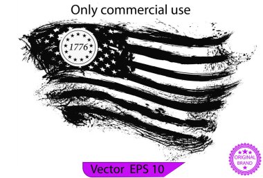 Betsy Ross 1776 13 Yıldız ABD Bayrağını Üzdü. Sadece ticari kullanım