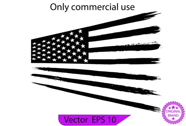 Flaga Usa Svg Amerykańska Flaga Elementami Splash Patriota Flaga Wojskowa — Wektor stockowy
