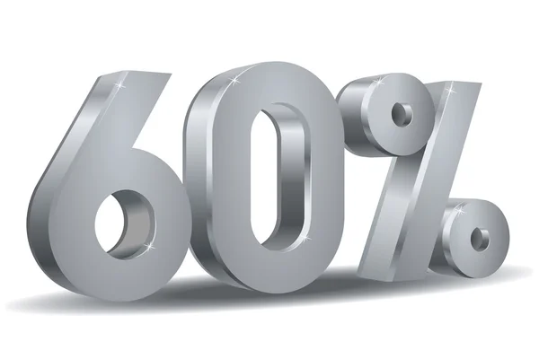 Vetor percentual, 60 — Vetor de Stock