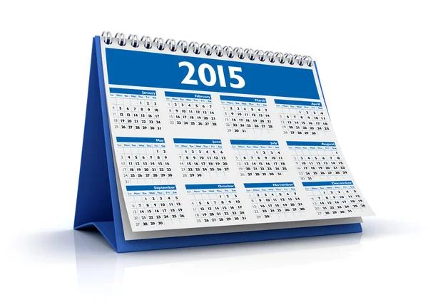 Calendario de escritorio 2015 — Foto de Stock