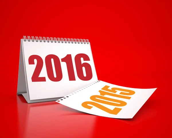 Calendario 2016 e 2015 — Foto Stock