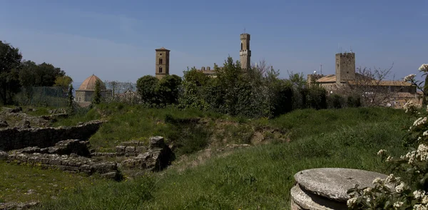 Rzymskie ruiny w Rzymie, fori imperiali — Zdjęcie stockowe