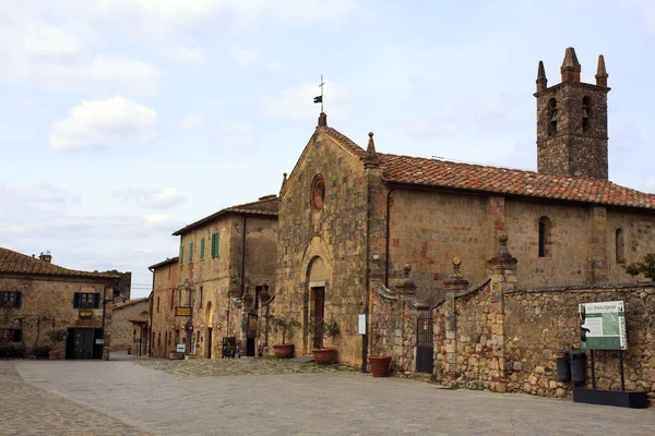 Monteriggioni i Toscana - Stock-foto