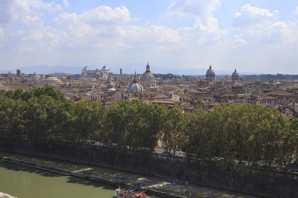 Vista de Roma desde Castel Sant 'Angelo, Italia . — Foto de Stock