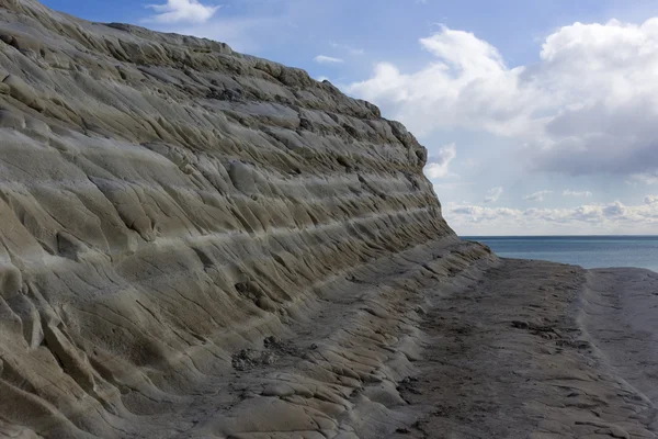 A Scala dei Turchi fehér szikla — Stock Fotó