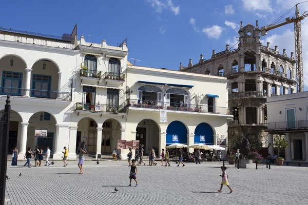 Street scene in Old havana during winter — Stock Photo, Image