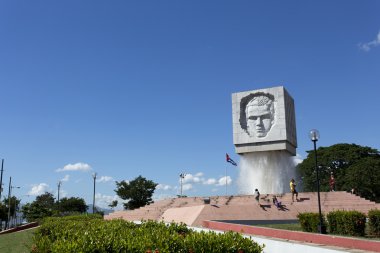 Jose Marti çeşme anıt Santiago de Cuba, Cuba