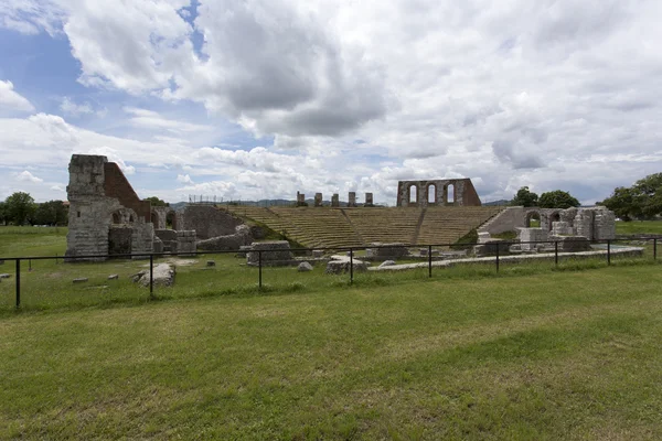 Antico teatro romano a Gubbio — Foto Stock