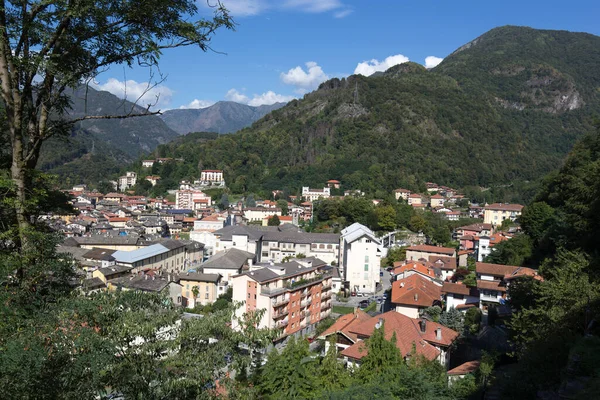 Varallo Italia Agosto 2020 Vista Varallo Desde Santuario Sagrado —  Fotos de Stock