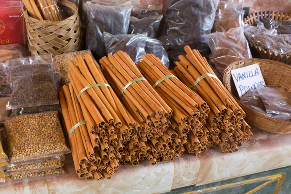 Victoria Seychelles April 2019 Many Different Spices Street Market Victoria — Stock Photo, Image