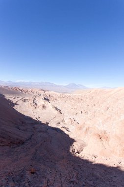 San Pedro de Atacama, Şili 'deki Mars Vadisi manzarası