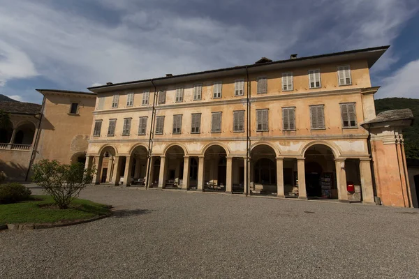 Varallo Itálie Srpna 2020 Pohled Náboženské Stavby Svaté Hoře Varallo — Stock fotografie