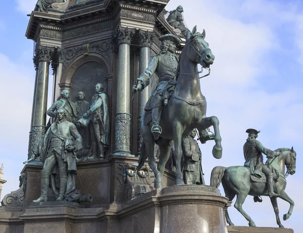 Maria Teresa monumentet i Wien - Stock-foto