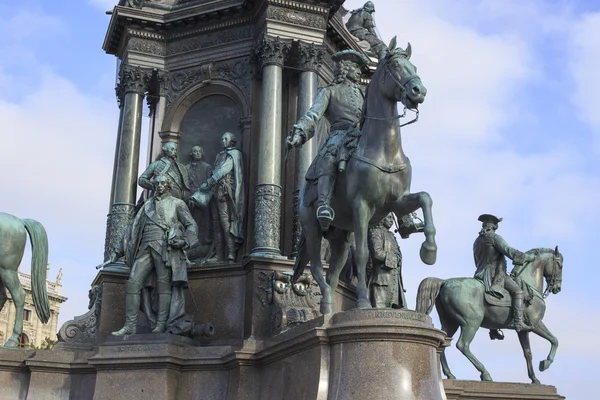 Maria Teresa monumentet i Wien - Stock-foto