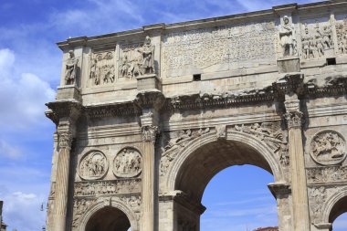 ayrıntılarını arco de Konstantin, Roma, İtalya 