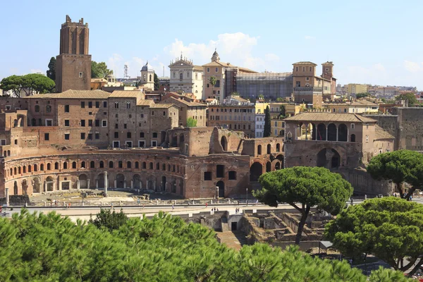 Fórum de Augusto nos Fóruns Imperiais, Roma, Itália — Fotografia de Stock