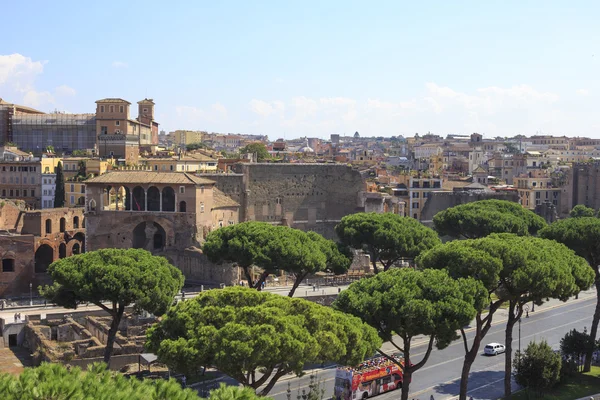 Fórum de Augusto nos Fóruns Imperiais, Roma, Itália — Fotografia de Stock