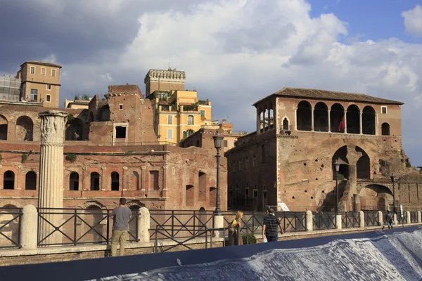 La Via dei Fori Imperiali a Roma — Foto Stock