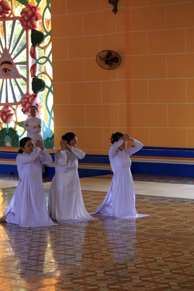 Templo de Caodai cerca de Ho Chi Minh City, Vietnam — Foto de Stock